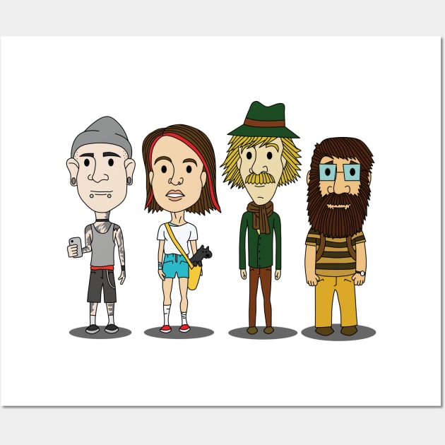 The Hipsters of Oz Wall Art by wearethemetrons